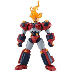 Good Smile Company's "MODEROID" lineup brings us the first-ever plastic model kit of Godannar Twin Drive Mode from the 2003 anime series "Godannar"! The model will be fully posable after assembly; with the cooperation of Max Factory, parts of the joint construction of the "MAX Alloy: Godannar Twin Drive Mode" action figure have been incorporated into the model for superior posability. The flame effect on the head is created with clear orange materials, and translucent parts are used for the chest armor; thr