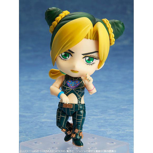 "Yare Yare Dawa."

From the anime series "JoJo's Bizarre Adventure: Stone Ocean" comes a Nendoroid of the next of the Joestar bloodline, the strong-willed, mentally tough and highly perceptive Jolyne Cujoh! The figure is fully articulated so you can display her in a wide variety of poses. She comes with three face plates including a serious standard face, a combat face and a calm and collected smiling face. A string effect part representing her stand, two different kinds of interchangeable hand parts and a