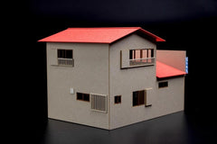 (PRE-ORDER: APR 2027) PLUM Town Corner Accessory Series 1/80 Scale Store C (Corner Store) Paper Model Kit