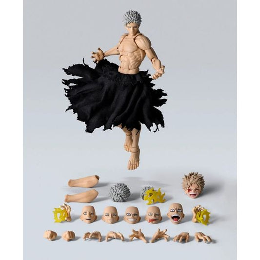 PRE-ORDER: Expected to ship in May 2027.

From the anime 'My Hero Academia,' 'All For One' is now available in S.H.Figuarts! Includes effect parts that recreate his 'quirks' from the final battle, as well as optional parts that can recreate the height difference from his rejuvination during battle! Additionally, it includes replacement head parts usable with ""S.H.Figuarts Katsuki Bakugo -The Beginning-,"" allowing you to recreate the final battle..

[Set Contents] Main unit, Four types each of the replacem