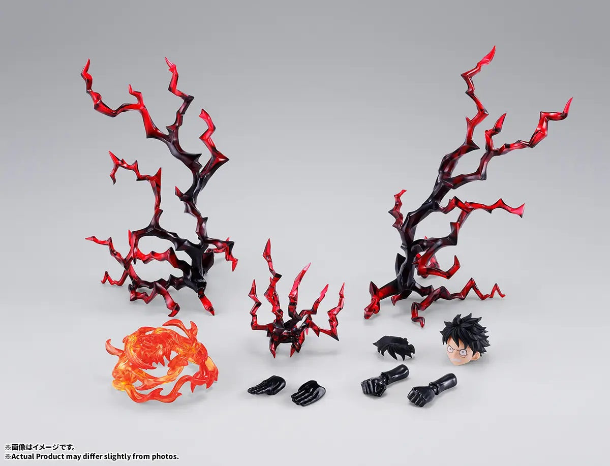 <p><strong>PRE-ORDER: Expected to ship in May 2027.</strong></p>
<p>Power up your <em>One Piece</em> S.H.Figuarts display with the Monkey D. Luffy -Two Years Later- Option Parts Set from Bandai Tamashii Nations!</p>
<p>Designed for use with the separately sold S.H.Figuarts Monkey D. Luffy -Two Years Later-, this accessory set lets you recreate powerful techniques including Gum-Gum Red Hawk and Conqueror's Haki.</p>
<p>Interchangeable hair, arm, wrist, and effect parts provide additional options for recreati