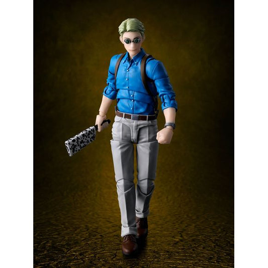 PRE-ORDER: Expected to ship in June of 2027.

From the S.H.Figuarts Jujutsu Kaisen series, Kento Nanami joins the lineup! From the TV anime Jujutsu Kaisen, Kento Nanami joins S.H.Figuarts. It includes a wide variety of interchangeable facial expression parts and interchangeable hand parts, allowing you to recreate many different scenes. The optional cleaver part is also designed to be attachable to his back. Be sure to add this figure to your Jujutsu Kaisen collection! 6.3 inches (16cm) tall.

Includes: 
Ke