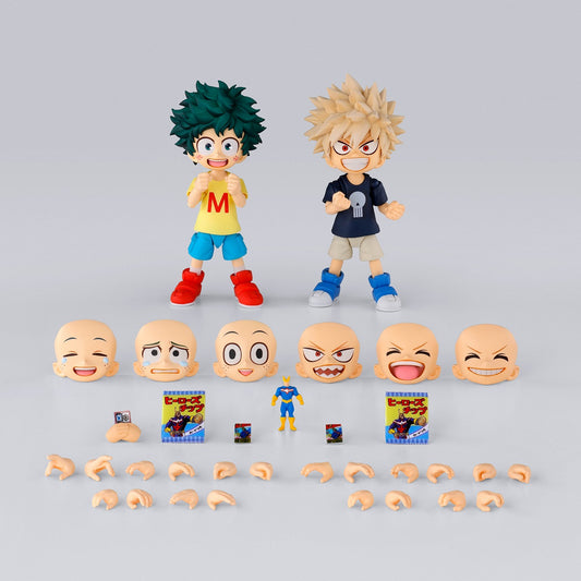 <p><strong>PRE-ORDER: Expected to ship in May of 2027.</strong></p>

<p>Young Izuku Midoriya and Katsuki Bakugo join the S.H.Figuarts My Hero Academia series in this two-figure Childhood Set from Bandai Tamashii Nations.</p>

<p>S.H.Figuarts articulation lets you recreate the pair's childhood moments from the anime, with plenty of accessories to set the scene. Set includes two main figures (Izuku and Katsuki), 5 pairs of interchangeable hands for each plus a clenched hand for Izuku, 3 expression parts for e