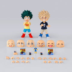 <p><strong>PRE-ORDER: Expected to ship in May of 2027.</strong></p>

<p>Young Izuku Midoriya and Katsuki Bakugo join the S.H.Figuarts My Hero Academia series in this two-figure Childhood Set from Bandai Tamashii Nations.</p>

<p>S.H.Figuarts articulation lets you recreate the pair's childhood moments from the anime, with plenty of accessories to set the scene. Set includes two main figures (Izuku and Katsuki), 5 pairs of interchangeable hands for each plus a clenched hand for Izuku, 3 expression parts for e