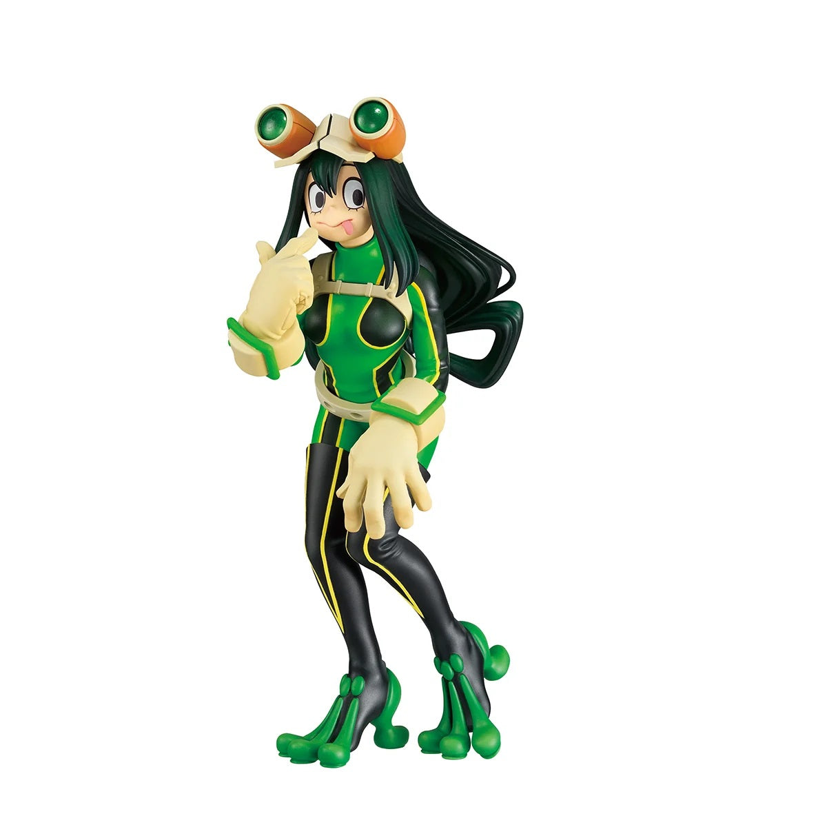 PRE-ORDER: Expected to ship in January of 2027.

Bandai Spirits Ichibansho is proud to announce their newest release Masterlise Tsuyu Asui (Their Story)! Standing at approximately 8.3" tall, Tsuyu is seen in their popular pose. Be sure to collect this and enhance your display with other incredible Ichibansho figures! Masterlise Figures are Ichibansho's premiere statue line featuring a larger size compared to other figures and high-quality detail. This line is truly a masterpiece for fans to collect!