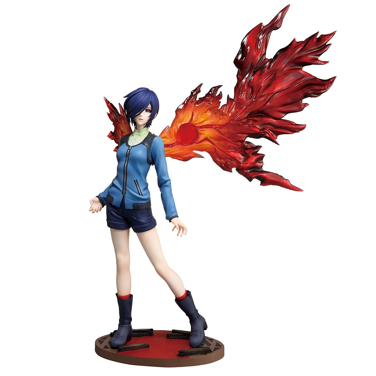 <p><strong>PRE-ORDER: Expected to ship in March 2027.</strong></p>

<p>From <em>Tokyo Ghoul</em> comes Touka Kirishima as an impressive MASTERLISE Ichibansho figure from Bandai Spirits!</p>

<p>Standing approximately 9.1 inches tall and 11.8 inches wide, Touka is captured in a dynamic battle-ready pose with her striking kagune extending behind her. The wide silhouette gives the figure excellent shelf presence and highlights one of Touka's most recognizable combat appearances.</p>

<p>MASTERLISE is Ichibansh