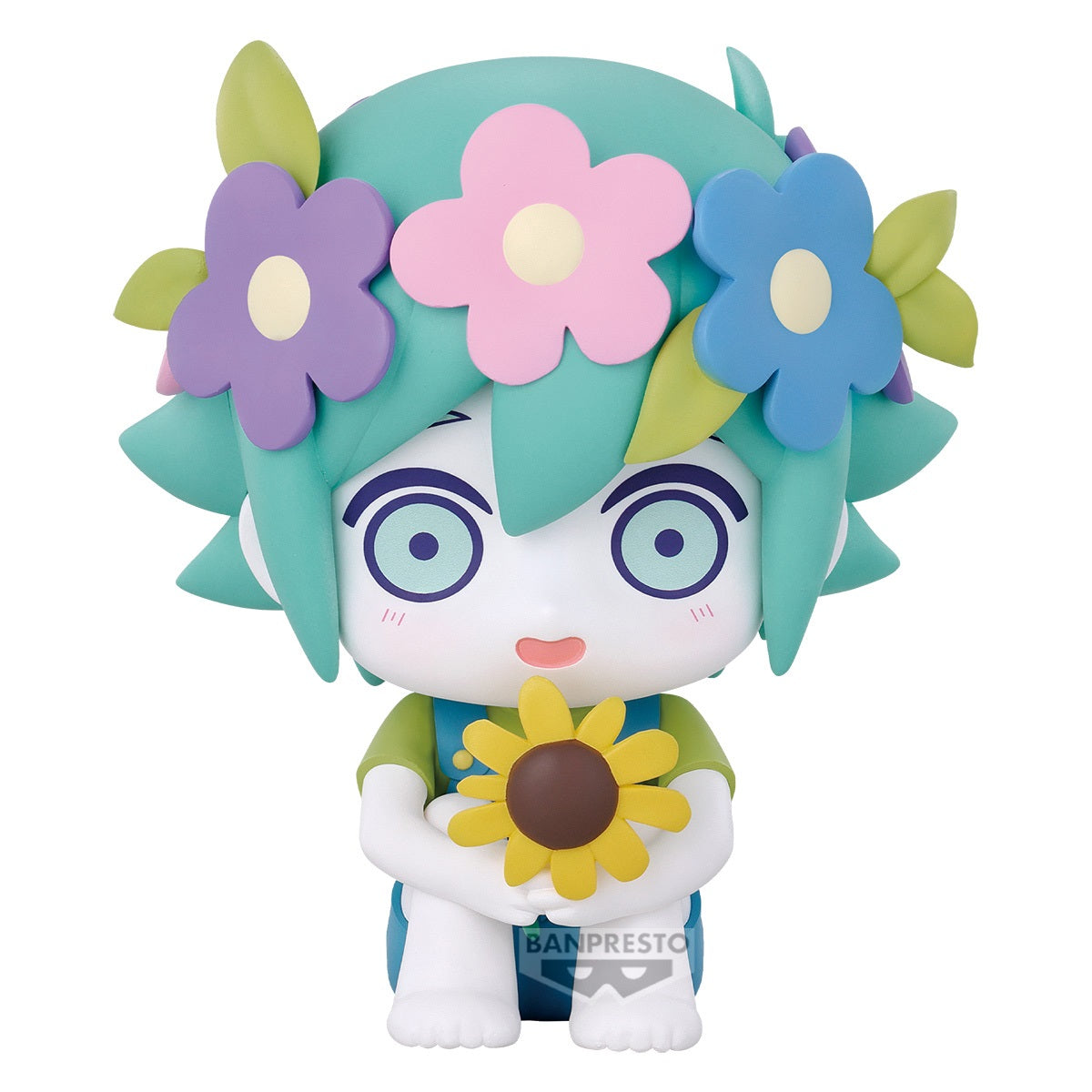 <p><strong>PRE-ORDER: Expected to ship in May of 2027.</strong></p>

<p>Basil from the hit indie RPG OMORI gets a Sitting Figure from Banpresto.</p>

<p>Basil is shown in a relaxed seated pose, ready to perch on a shelf, desk or monitor next to the rest of the OMORI gang.</p>

<p>Approx. 11 cm / 4.3 inches tall.</p>