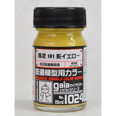 Gaia Notes Train Series Color 1024 Seibu 101 Yellow 15ml Lacquer Paint Bottle | Galactic Toys & Collectibles