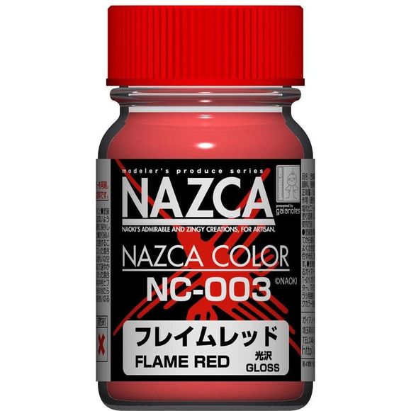 Gaia Notes Nazca Color Series NC-003 Flame Red Lacquer Paint 15ml | Galactic Toys & Collectibles