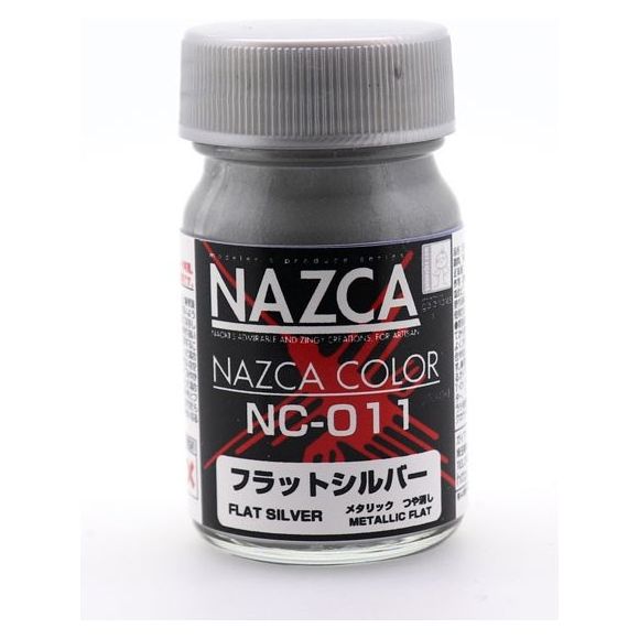 Gaia Notes Nazca Color Series NC-011 Metallic Flat Silver Lacquer Paint 15ml | Galactic Toys & Collectibles