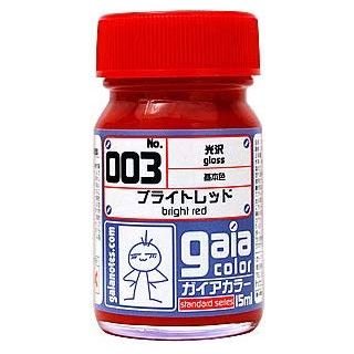 Gaia Color Base Color 003 Gloss Bright Red 15ml Lacquer Paint Bottle | Galactic Toys & Collectibles