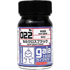 Gaia Notes Color 022 Semi-Gloss Black 15ml Lacquer Paint Bottle | Galactic Toys & Collectibles