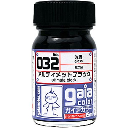Gaia Notes Color 032 Gloss Ultimate Black 15ml Lacquer Paint Bottle | Galactic Toys & Collectibles