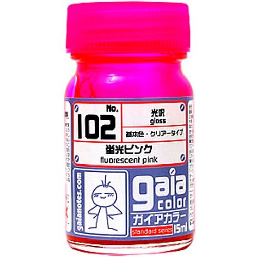 Gaia Notes Color 102 Gloss Fluorescent Pink 15ml Lacquer Paint Bottle | Galactic Toys & Collectibles