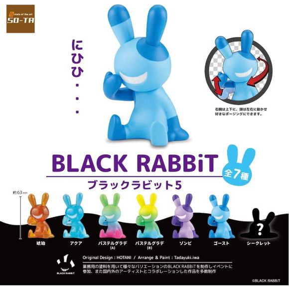Black Rabbit Vol.5 Gachapon Prize Figure (1 Random) | Galactic Toys & Collectibles