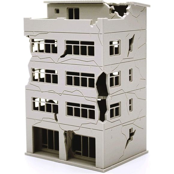 Prezza PBG05 Diorama Series Destroyed Building 5 1/144 Scale Model Kit | Galactic Toys & Collectibles