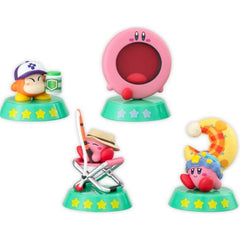 Kirby: Right Back at Ya! Vol. 05, there are four different figures to collect and trade: Waddle Dee Item Shop Ver., Open Mouth Kirby, Fishing Pond Kirby, & Deep Sleep Kirby

This contains one random figure in a gashapon ball.