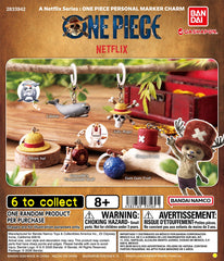 Netflix ONE PIECE Personal Marker Charm Gashapon

Bring a little piece of the Grand Line with you with the Netflix ONE PIECE Personal Marker Charm collection from Bandai! Inspired by the live-action Netflix series, this Gashapon assortment turns recognizable items and creatures from the adventure into miniature collectible charms.

There are 6 designs to collect:

Laboon
Straw Hat
Jolly Roger
Crocodile’s Transponder Snail
Gum-Gum Fruit
Chopper’s Hat

Each miniature comes with a ring and clasp, making it eas
