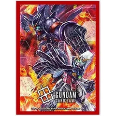 OFFICIAL GUNDAM CARD GAME SLEEVES – Bandai Official Card Sleeves 02 featuring Shining Gundam versus Master Gundam artwork.
