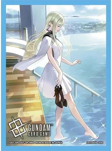 OFFICIAL GUNDAM CARD GAME SLEEVES – Bandai Official Card Sleeves 02 featuring the Goddess of Fortune design.