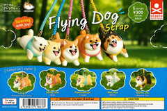 These adorable pups are ready to fly! Each Flying Dog Strap features a cheerful dog posed mid-flight with a colorful braided strap, perfect for adding a little canine personality to bags, backpacks, keys, and more.

There are 5 different dogs to collect, including a Corgi, Shiba Inu, Pomeranian, Maltese, and Black & Tan Shiba Inu.

Each gacha capsule contains 1 randomly selected style. Which pup you get is a surprise!