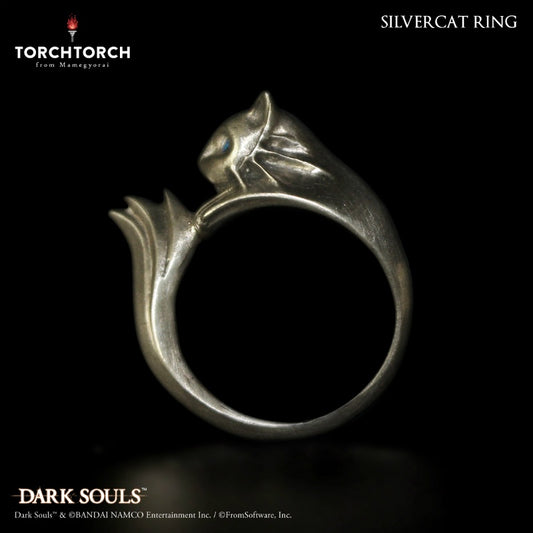 First 4 Figures Dark Souls Ring Collection: Silver Cat Ring (Men's Size 10-10.5)