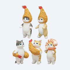 What a dream! Shrimp (Ebi) is one of cat’s favorite foods. It’s very cute and funny same time the cat is holding, wearing fried shrimp! This series comes in 5 variations. Whether you need to spruce up your bookshelf or you just want a cute companion for your desk. They are a fun way to decorate your home and liven up your social network feed!

Contains 1 figure
Sold Blind
Approx. height: 1.97"