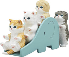 Discover the enchanting world of Mofusand Slide Meow! Each blind box features one irresistibly cute cat figure enjoying a playful ride on its very own tiny elephant slide. Whether it’s poised at the top or mid-swoosh with paws in the air, each pose brings a smile to your face.
With four charming variations to collect, this series adds a touch of whimsy and surprise to any shelf or workspace. Compact, colorful, and full of personality — the perfect mini delight for collectors and cat lovers alike.

Contains