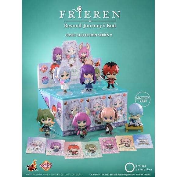 Journey beyond the adventure with the Frieren: Beyond Journey’s End Cosbi Collection Series 2 from Hot Toys! This adorable blind box figure collection transforms the beloved characters from the hit anime into charming Cosbi-style mini figures packed with personality and detailed expressions.

The lineup features fan-favorite characters including Frieren, Fern, Stark, Übel, Aura, and more, all recreated in a stylized chibi design with vibrant colors and display-ready poses. Each figure includes a collectible