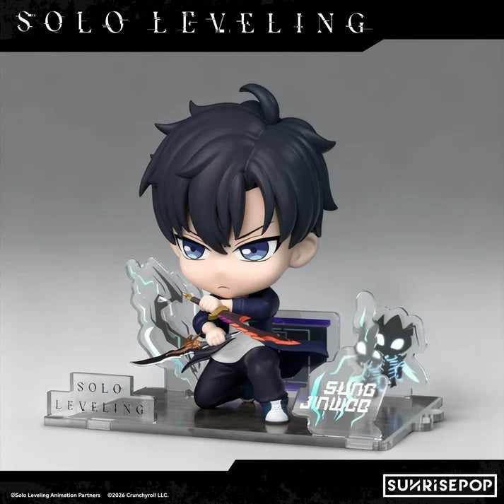 <p><strong>PRE-ORDER: Expected to ship in April of 2027.</strong></p>

<p>The Shadow Monarch takes a seat. Sung Jinwoo from Solo Leveling is captured in a compact, stylized sitting pose in SUNRISEPOP's FigureSIT series.</p><p>This non-articulated vinyl figure comes with a display base and makes a great desk or shelf piece for fans of the hit anime and manhwa.</p><p>Part of the SUNRISEPOP FigureSIT line. Approx. 12 cm / 4.7 inches tall.</p>