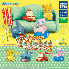 Pokemon at Home! Relaxation Mascot Part 4 Gashapon Figure Capsule Collection features: Mew, Fuecoco, Pawmi, and Gible

This contains one random figure in a gashapon ball.