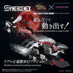 (PRE-ORDER: March 2027) Takara Tomy Synergenex Zoids x Monster Hunter Wild Liger Stygian Zinogre Model Kit
