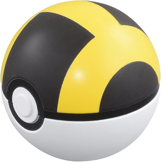 This Ultra Ball is the perfect addition to your Pokemon "MonColle" (Monster Collection) lineup -- it opens up, and your favorite MonColle Pokemon can sit inside! Order yours today!