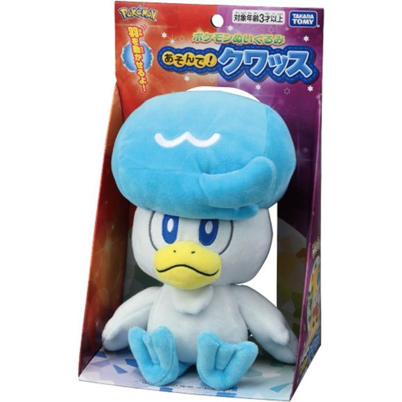 Takara Tomy Pokemon I Choose You! Quaxsly 9 Inch Stuffed Plush | Galactic Toys & Collectibles