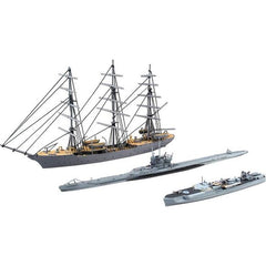 Aoshima 1/350 christian radich & S-BOAT & U-BOAT | Galactic Toys & Collectibles