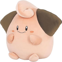 From the Pokemon PoteHagu Cushion series comes a big, soft plush of Clefairy! Measures about 14 inches (37cm) tall, 13 inches (34cm) wide, and 13 inches (23cm) deep.