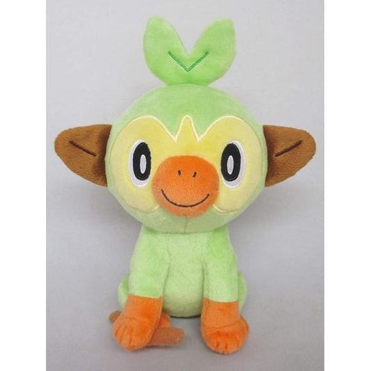 Sanei Pokemon All Star Collection Sarunori Grookey Stuffed Toy Plush | Galactic Toys & Collectibles