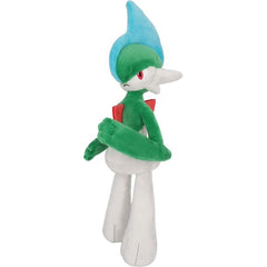 Gallade is a white, bipedal, bishōnen-like Pokémon. It is a master of courtesy and swordsmanship capable of predicting its foe's moves, allowing it to strike preemptively.  Approx. Size: W 5.9 x D 3.9 x H 13.4 inches (15 × 10 × 34 cm).