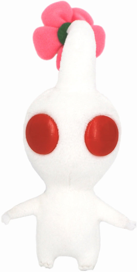 Here's a delightful plush of a white Pikmin from the Nintendo game series of the same name, complete with a flower on top of its head.

[Size]: 11cm x 9cm x 7cm