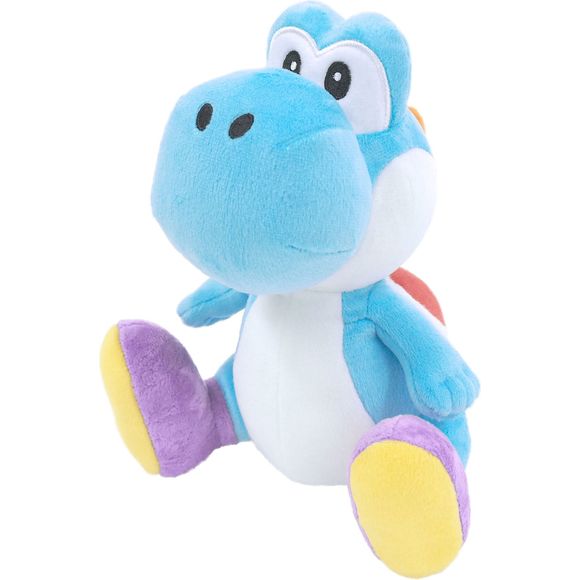 From Sanei Boueki's "Super Mario All Star Collection" series of plushies comes a cute little light blue Yoshi! He'll be happy to accompany you anywhere, or bring some color to your home or office. Collect all the Yoshis!

Plush Size: Approximately 5.3" x 6" x 7.9" (13.5cm x 15.5cm x 20cm)