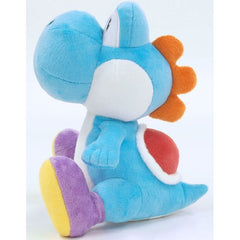 Sanei Super Mario All Star Collection Light Blue Yoshi (S) 7-inch Stuffed Plush