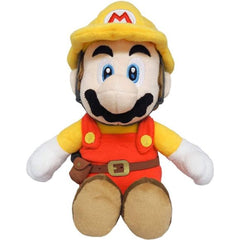 Sanei Super Mario Maker 2 Builder Mario 9-inch Stuffed Plush | Galactic Toys & Collectibles