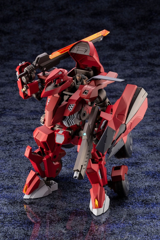 <p>Expand your <em>Hexa Gear</em> collection with the <strong>Bulkarm Glanz Red Alert</strong> 1/24 scale model kit from Kotobukiya!</p>

<p>This heavily armored combat machine features a striking Red Alert color scheme, a fully enclosed cockpit, and a highly detailed mechanical design. The cockpit can accommodate a separately sold Hexa Gear Governor figure, letting you create immersive piloted display scenes.</p>

<p>Bulkarm Glanz features articulated limbs, adjustable assist wheels, retractable headlights