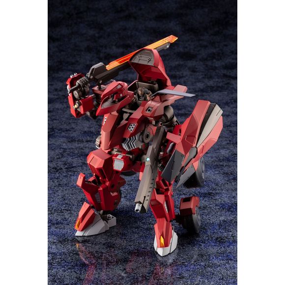 <p>Expand your <em>Hexa Gear</em> collection with the <strong>Bulkarm Glanz Red Alert</strong> 1/24 scale model kit from Kotobukiya!</p>

<p>This heavily armored combat machine features a striking Red Alert color scheme, a fully enclosed cockpit, and a highly detailed mechanical design. The cockpit can accommodate a separately sold Hexa Gear Governor figure, letting you create immersive piloted display scenes.</p>

<p>Bulkarm Glanz features articulated limbs, adjustable assist wheels, retractable headlights