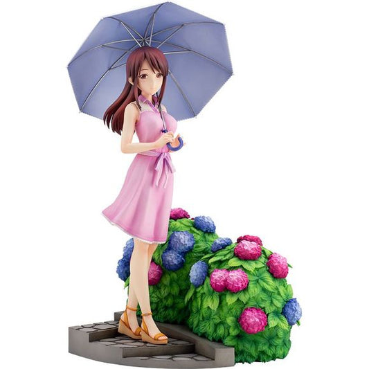 A new project from Kotobukiya is here! This new project showcases idols in their true off-stage mode; a sight that can normally only be seen by a producer! 

From the popular mobile game and spinoff anime, The Idolmaster Cinderella Girls, Miyu Mifune is the first in the lineup for this new “-off stage-” project! The special “Idol Produce: Kamakura Hydrangea Patrol” event features Miyu in various situations, but this statue brings out her charm in one still moment.   

Miyu has been sculpted with a soft