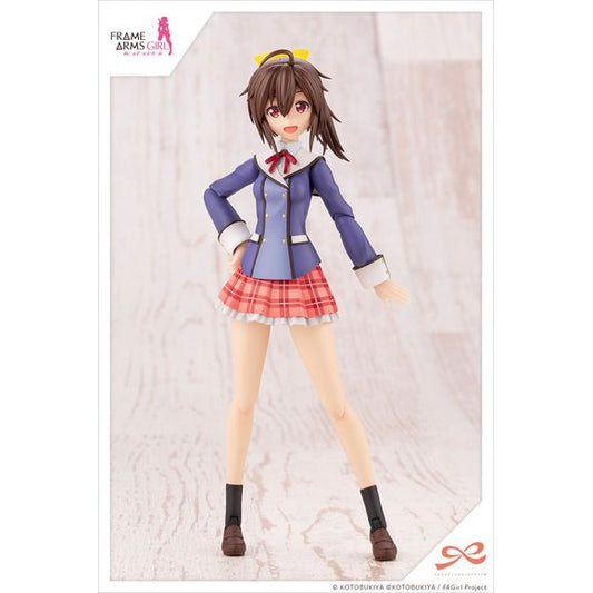 Ao Gennai, the main character of the anime series Frame Arms Girl, is now available as a plastic model kit in Wakaba Girls’ High School winter clothes! The model is launched as part of the SOUSAI SHOJO TEIEN series, an easy-to-build plastic model kit series designed for first-time builders. Her various facial expressions have been made using the pre-painted face parts. Display it along with the After School Gourai Birthday Set launched simultaneously (sold separately), and recreate your favorite scenes from
