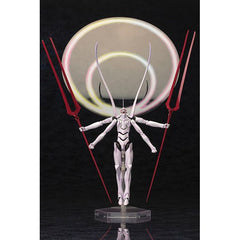 A KOTOBUKIYA Japanese import! Neon Genesis Evangelion continues to be one of the most enduring anime franchises in history with some of the most beloved characters of all time... not least of which are the incredible giant robots known as Evas. Following up on the latest version of the Test Type 01 is the next intricate plastic model kit from the series, EVANGELION NO. 13 GIJI-SHINKA3! Appearing as a tall, lanky cyborg machine resembling the Unit-01, Giji-Shinka3 is the awakened form of Evangelion No. 13. I