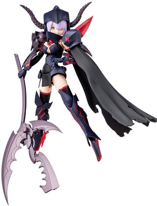 Megami Device is a plastic model kit series combining Bishoujo-style beauties and heavy-duty weapons and armor. Each character has a main body, or “machinika,” designed by Masaki Apsy along with a huge array of interchangeable parts to outfit her as you like! The latest character to join the series is BULLET KNIGHTS EXECUTIONER, based on character art by Yasutaka Isegawa! This new Megami Device unit uses the base design of BULLET KNIGHTS LAUNCHER and comes with all-new accessories and can be customized with