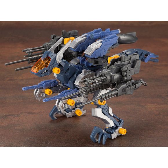 Gun Sniper, a Velociraptor-type Zoid, packs quite a punch with the 144mm Sniper Rifle built in it's tail! Capable of taking down massive targets, Gun Sniper is also one of the more "intelligent" Zoids that can learn from pilots on battlefield tactics. Grab one today and enhance your collection! Equip the Gun Sniper with the "Wild Weasel Unit" for increased fire power and radar capabilities, or remove and revert back to the standard gun sniper! The Three-Beam Gatling units and the short Beam Gun can be equip