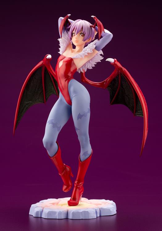 A dangerous Lilith was born from Morrigan's soul and based on a new drawing by Shunya Yamashita! The statue shows Lilith's slender, youthful body line, and adorable, innocent expression, but also gives glimpses of her ruthlessness and bewitchment. Could they be signs of her being a former succubus!? Her underarms and ribs that are highlighted by curving her upper body and the mesmerizing, delicate movements of her shoulder blades have been sculpted by TSUBAME. The sinister wings are sculpted to give a diffe